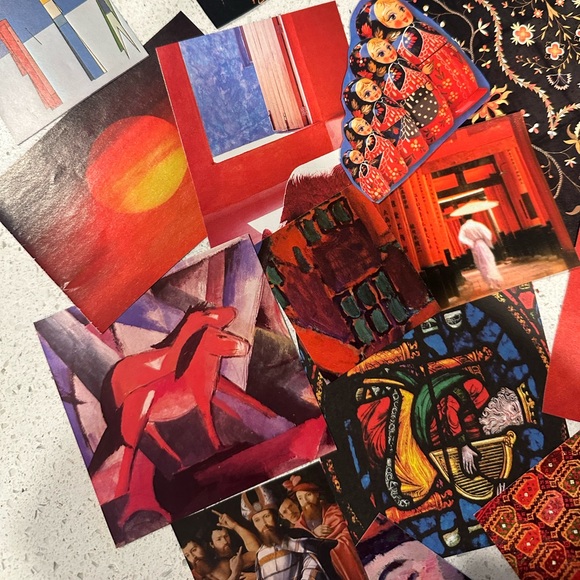 Junk Journal Kit - red renaissance aesthetic - Picture 3 of 6